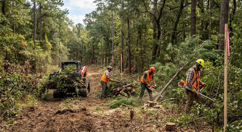 Property Line Clearing in Houston, TX
